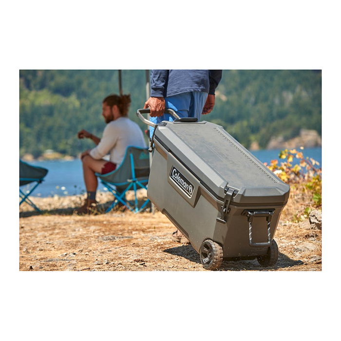 Coleman 2213849 Convoy Hielera Rígida con Ruedas 100qt, 97 Litros, Color Gris, Autonomía 120 Horas