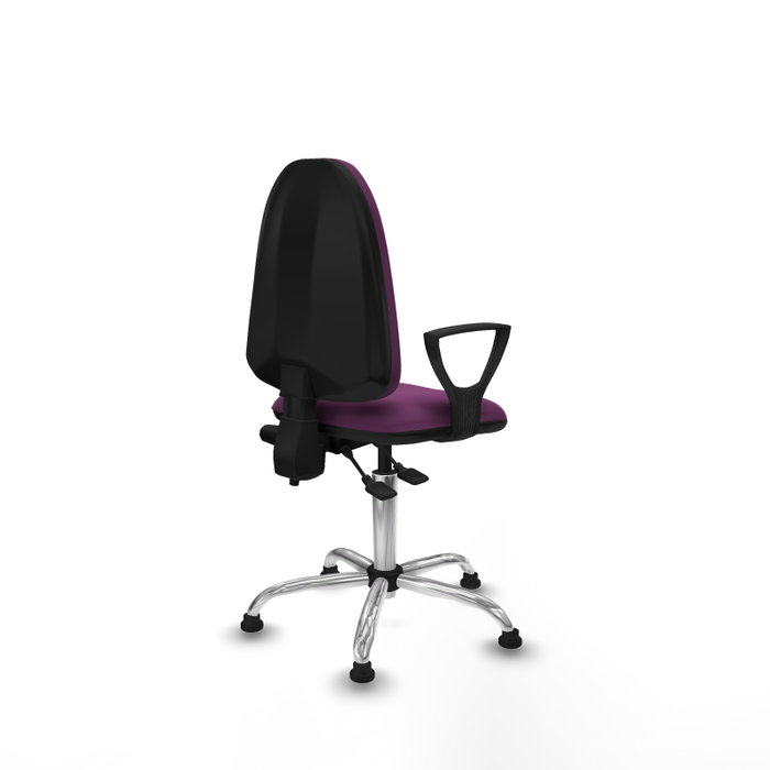 PIQUERAS Y CRESPO Silla de oficina Aýna Morada con Brazos Fijos