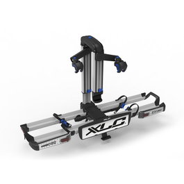 XLC Almada Work-E Portabicicletas 2en1 Plegable Inclinable para 2 Bicis, 30 kg