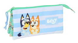 Safta Portatodo Triple Bluey "Sisters" 22x12x3 cm