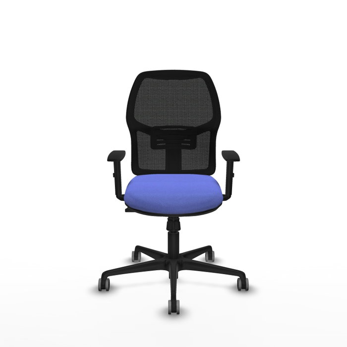 PIQUERAS Y CRESPO Silla de oficina Alfera, Mecanismo Sincro, Azul claro y Negro