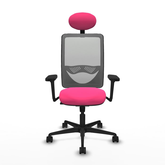 PIQUERAS Y CRESPO Silla de oficina Zulema con Mecanismo Sincro, Rosa y Gris PIQUERAS Y CRESPO Silla de oficina Zulema con Mecanismo Sincro, Rosa y Gris