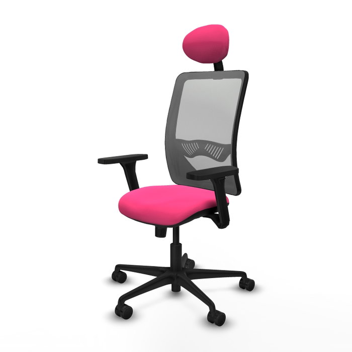 PIQUERAS Y CRESPO Silla de oficina Zulema con Mecanismo Sincro, Rosa y Gris PIQUERAS Y CRESPO Silla de oficina Zulema con Mecanismo Sincro, Rosa y Gris