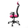 PIQUERAS Y CRESPO Silla de oficina Zulema con Mecanismo Sincro, Rosa y Gris