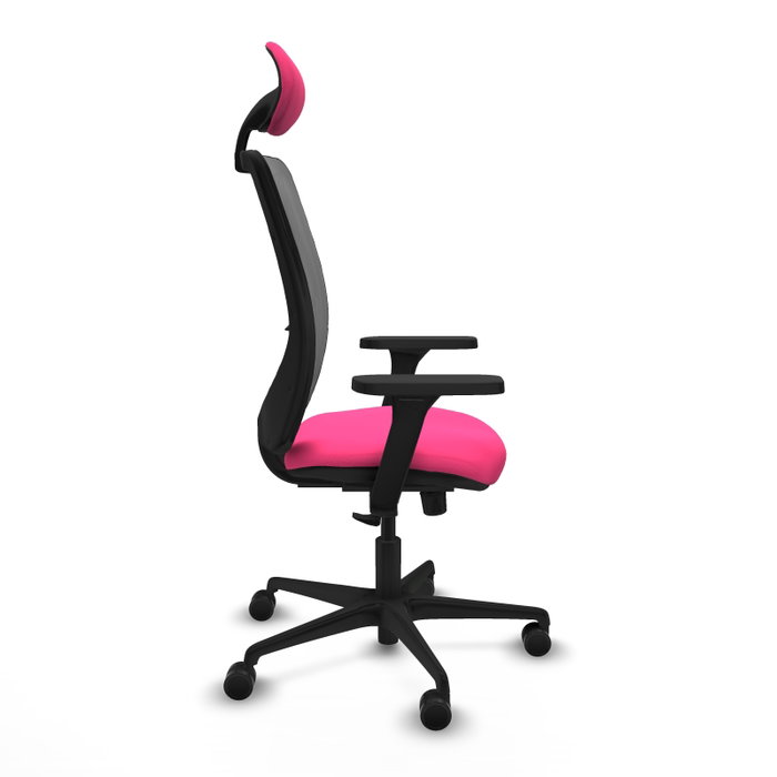 PIQUERAS Y CRESPO Silla de oficina Zulema con Mecanismo Sincro, Rosa y Gris PIQUERAS Y CRESPO Silla de oficina Zulema con Mecanismo Sincro, Rosa y Gris