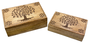 DKD Home Decor Joyero Arabe Marron 17.5 x 9 x 25 cm Set de 2 (2 Unidades)
