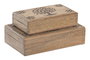 DKD Home Decor Joyero Arabe Marron 17.5 x 9 x 25 cm Set de 2 (2 Unidades)