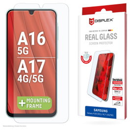 Displex Protector de Pantalla de Vidrio Templado para Samsung Galaxy A16 (5G)/A17 (4G/5G) - Transparente, Resistente a Rayones, Dureza 10H