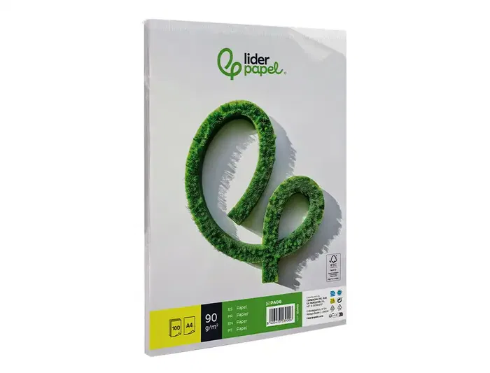 Liderpapel Papel Escritura A4 90g/m2 Liso Blanco Paquete 100 Hojas Liderpapel Papel Escritura A4 90g/m2 Liso Blanco Paquete 100 Hojas