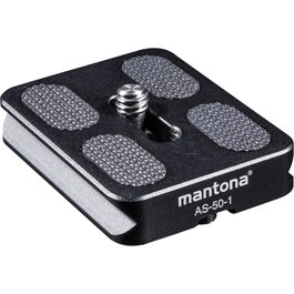 Mantona AS-50-1 Quick Release Plate compatible con Arca-Swiss
