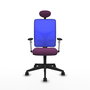 PIQUERAS Y CRESPO Silla de oficina Motilla con mecanismo Sincro, Morado y Azul