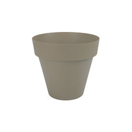 Plastiken Maceta de inyección Tes color taupé ø14 cm