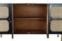 DKD Home Decor Buffet de Mango y Ratán Negro