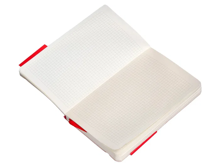 Antartik Cuaderno A6 Tapa Blanda Cuadriculado Rojo 100 Hojas 80gr FSC Antartik Notes