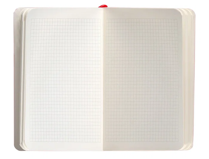 Antartik Cuaderno A6 Tapa Blanda Cuadriculado Rojo 100 Hojas 80gr FSC Antartik Notes