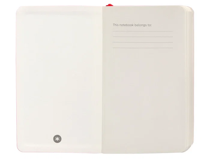 Antartik Cuaderno A6 Tapa Blanda Cuadriculado Rojo 100 Hojas 80gr FSC Antartik Notes