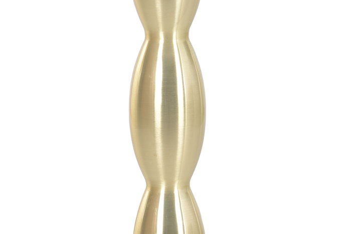 DKD Home Decor Mesita Auxiliar Moderno Blanco Dorado 41 x 60 x 41 cm