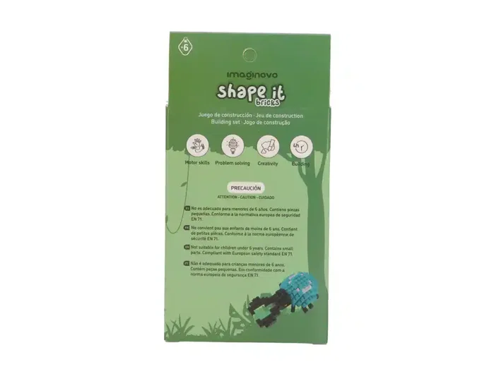 Imaginovo Juego de mini bloques de construcción Shape It Escarabajo Emperador, 95 piezas Imaginovo Juego de mini bloques de construcción Shape It Escarabajo Emperador, 95 piezas