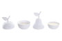 DKD Home Decor Velas de Cera de Soja Aroma Manzana y Pera, Blanco