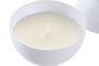 DKD Home Decor Velas de Cera de Soja Aroma Manzana y Pera, Blanco
