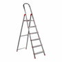 Rolser Escalera de Aluminio de 6 Peldaños, 122 cm