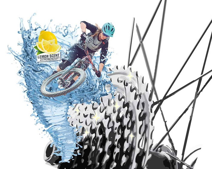 Foliatec Limpiador Cítrico Dirt Eraser 150 ml - Limpiador de Transmisión para Bicicleta, Casete, Piñón y Cadena - FO31930