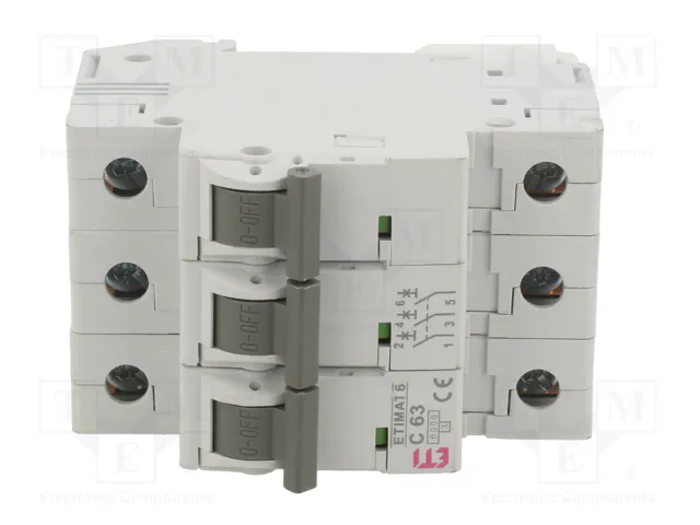 ETI POLAM ETIMAT 6 3P C63 Interruptor Magnetotérmico 63A 6kA