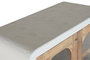 DKD Home Decor Vitrina de Madera Reciclada Blanco Acabado Hormigón