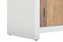 DKD Home Decor Vitrina de Madera Reciclada Blanco Acabado Hormigón