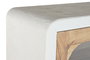 DKD Home Decor Vitrina de Madera Reciclada Blanco Acabado Hormigón