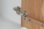 DKD Home Decor Vitrina de Madera Reciclada Blanco Acabado Hormigón