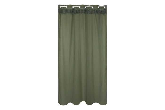 DKD Home Decor Cortina Boho Fleky23 Verde 260 x 260 x 140 cm