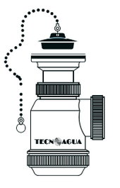 TECNO Sifón Exterior Corto para Lavabo o Bidé 1-1/2 (T3) 50020