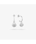 Radiant Pendientes Huggies Silver SHELL Gris