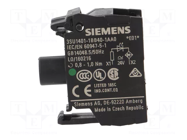 SIEMENS Elemento iluminador LED verde 22mm