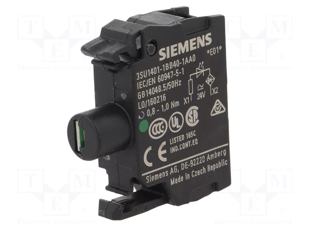 SIEMENS Elemento iluminador LED verde 22mm