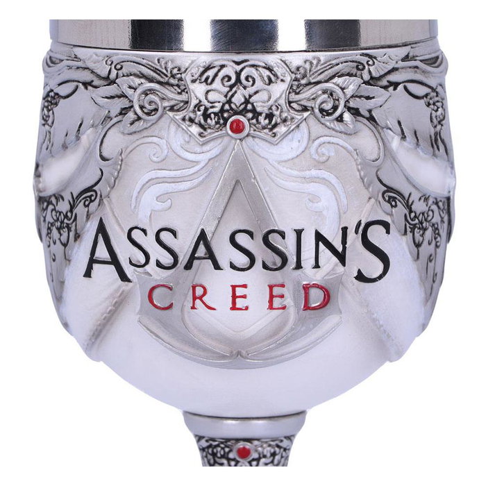Nemesis Now Assassin's Creed Cáliz Logo de Poliresina y Acero Inoxidable