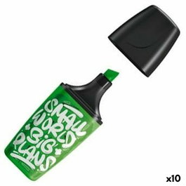Stabilo Boss Mini Fluorescente Verde con diseño Snooze One, caja de 10 unidades