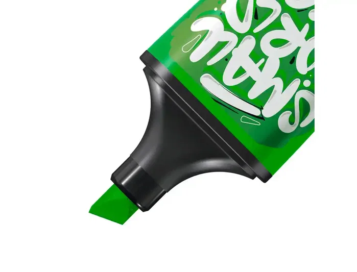 Stabilo Boss Mini Fluorescente Verde con diseño Snooze One, caja de 10 unidades
