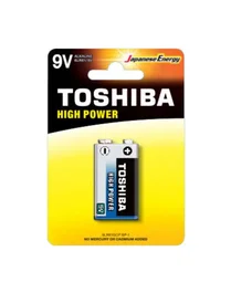 Toshiba 6LR61GCP BP-1 Pila Alcalina 9V - 1 Unidad - Batería de alto rendimiento