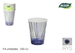 Inde Set de 18 Vasos de Cartón Irys 330 cc