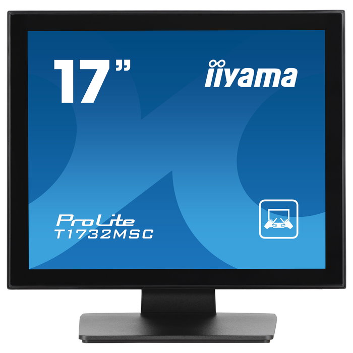 Iiyama T1732MSC-B1S ProLite Monitor táctil 17" (43.2 cm) 1280x1024 5:4 Multitoque 10 puntos, HDMI, DisplayPort, Altavoces, Negro