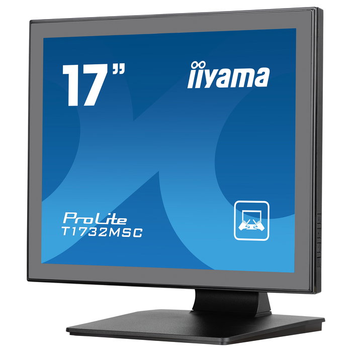 Iiyama T1732MSC-B1S ProLite Monitor táctil 17" (43.2 cm) 1280x1024 5:4 Multitoque 10 puntos, HDMI, DisplayPort, Altavoces, Negro