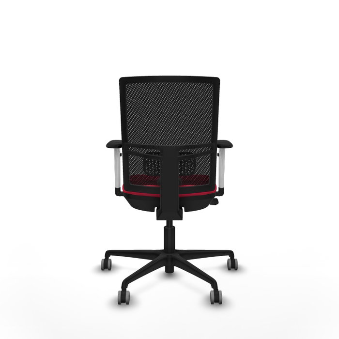 PIQUERAS Y CRESPO Silla de oficina Yunquera con mecanismo Sincro/Traslack, Rojo y Negro PIQUERAS Y CRESPO Silla de oficina Yunquera con mecanismo Sincro/Traslack, Rojo y Negro