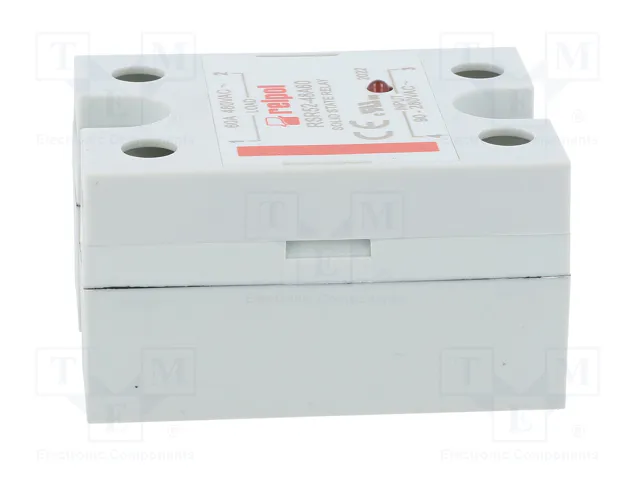RELPOL RSR52 Relé de semiconductor monofásico 60A 48÷530VAC RELPOL RSR52 Relé de semiconductor monofásico 60A 48÷530VAC