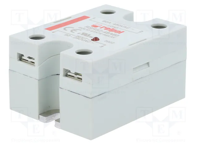 RELPOL RSR52 Relé de semiconductor monofásico 60A 48÷530VAC RELPOL RSR52 Relé de semiconductor monofásico 60A 48÷530VAC