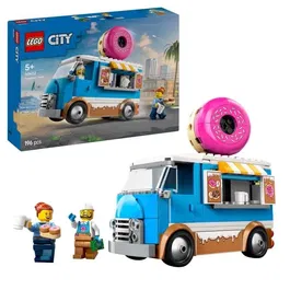 Lego City 60452 Camión de Comida Donut - Juguete de Construcción para Niño de 5 Años