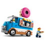 LEGO City 60452 Camión de Dónuts - Juego de Construcción con Minifiguras de Vendedor y Clienta para Niños +5 Años