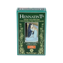 RADHE SHYAM Hennatint Cobre Natural 60ml - Tinte SemiPermanente Sin Amoniaco - Cubre Canas