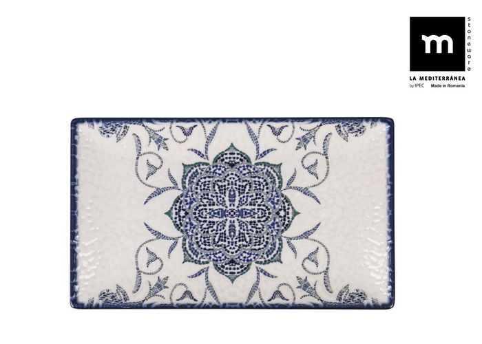 La Mediterranea Fuente Rectangular Rosetta Elite Brillo 25 x 15 cm (18 Unidades) La Mediterranea Fuente Rectangular Rosetta Elite Brillo 25 x 15 cm (18 Unidades)